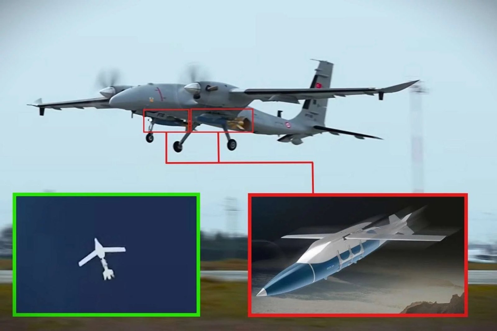 В Турции протестировали управляемую бомбу KGK-82 с беспилотника Bayraktar AKINCI